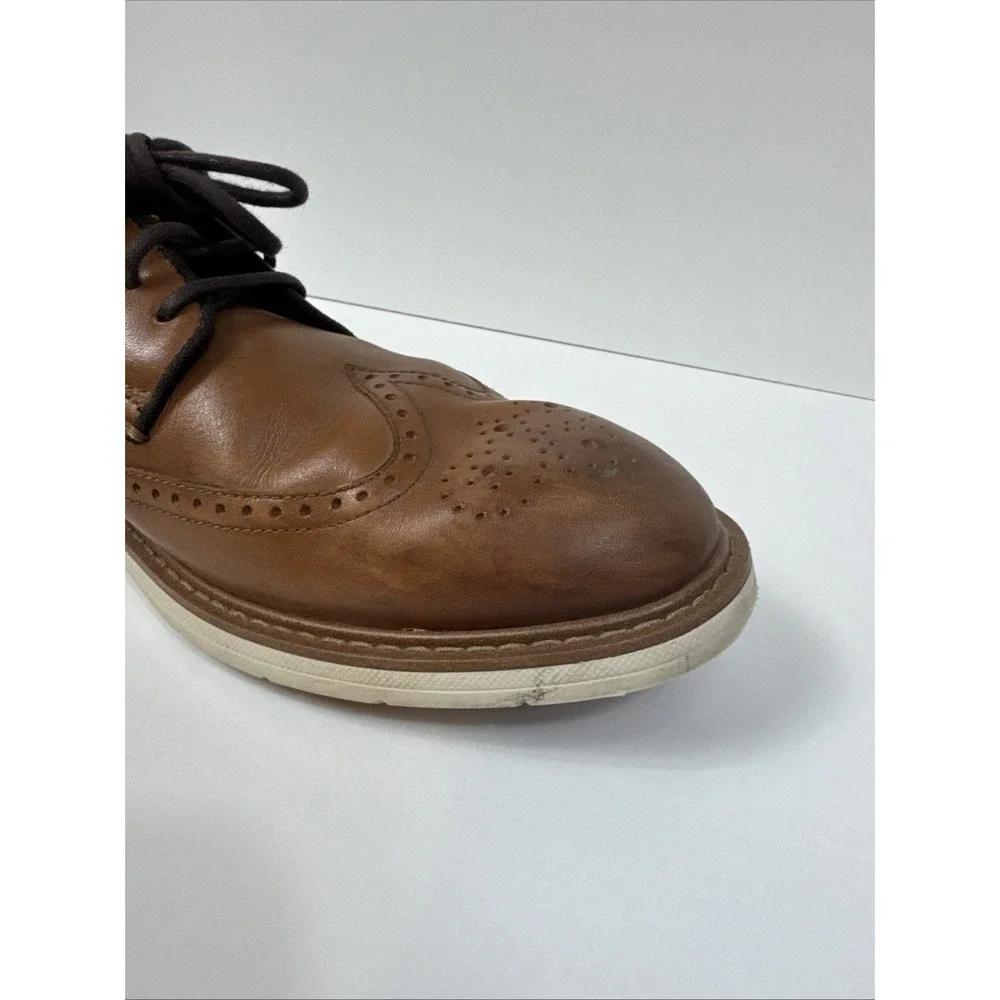 Cole Haan Men's Original Grand Wingtip Oxford Brown Leather Size 10 M C34120 EUC